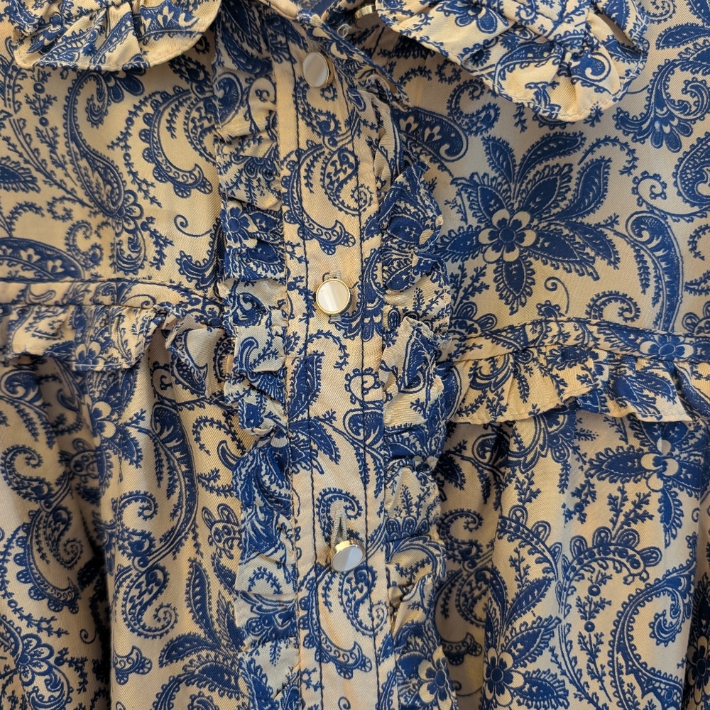 Sandro LS Silk Dress - US 4 /EU 36 - Picture 3 of 10
